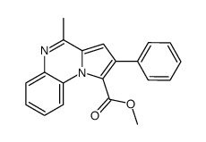 4-Methyl-2-phenyl-pyrrolo[1,2-a]quinoxaline-1-carboxylic acid methyl ester Structure