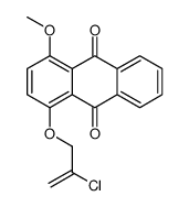 1-(2-chloroprop-2-enoxy)-4-methoxyanthracene-9,10-dione结构式