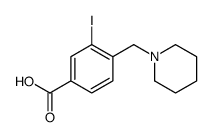 3-iodo-4-(piperidin-1-ylmethyl)benzoic acid structure