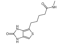 2-oxo-2,3-dihydro-4-(δ-N-methylcarbamidobutyl)-1H-thieno<3,4-d>imidazole Structure