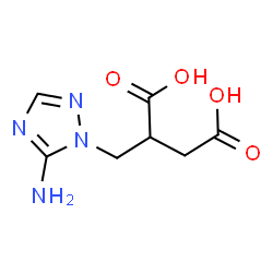 2-[(5-Amino-1H-1,2,4-triazol-1-yl)methyl]-succinic acid结构式