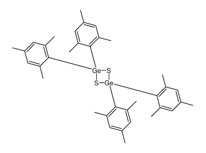 2,2,4,4-tetrakis(2,4,6-trimethylphenyl)-1,3,2,4-dithiadigermetane Structure