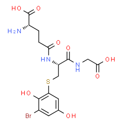 2-bromo-6-(glutathion-S-yl)hydroquinone结构式