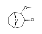 endo-2-Methoxy-8-oxabicyclo[3.2.1]oct-6-en-3-on结构式