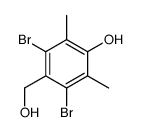 3,5-dibromo-4-(hydroxymethyl)-2,6-dimethylphenol结构式