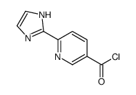 3-Pyridinecarbonyl chloride, 6-(1H-imidazol-2-yl)- (9CI) Structure