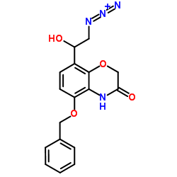 8-(2-Azido-1-hydroxyethyl)-5-(benzyloxy)-2H-1,4-benzoxazin-3(4H)-one Structure
