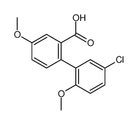2-(5-chloro-2-methoxyphenyl)-5-methoxybenzoic acid结构式