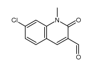 7-chloro-1-methyl-2-oxo-1,2-dihydroquinoline-3-carbaldehyde结构式