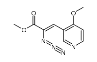 (Z)-methyl 2-azido-3-(4-methoxypyridin-3-yl)acrylate结构式