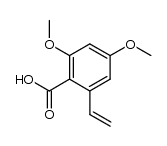 4,6-dimethoxy-2-vinyl-benzoic acid结构式