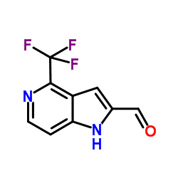 4-(Trifluoromethyl)-1H-pyrrolo[3,2-c]pyridine-2-carbaldehyde结构式