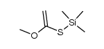 1-Methoxy-1-(trimethylsilylthio)ethen Structure
