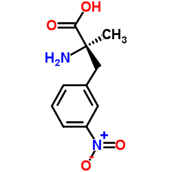 α-Me-D-Phe(3-NO2)-OH·H2O结构式