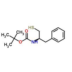 (R)-2-BENZYL-2-N-BOCAMINO-ETHYLTHIOL structure
