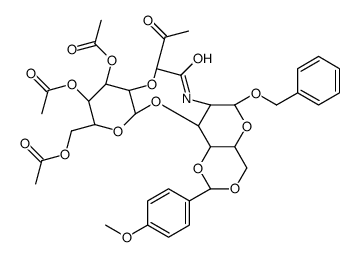 Benzyl 2-Acetamido-2-deoxy-4,6-O-(4’-methoxybenzylidene)-3-O-(2’,3’,4’,6’-tetra- O-acetyl-β-D-galactopyranosyl)-α-D-galactopyranoside picture