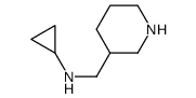 环丙基-哌啶-3-甲基-胺结构式