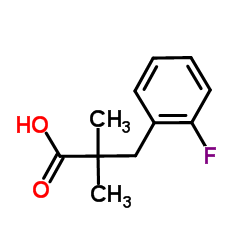 3-(2-Fluorophenyl)-2,2-dimethylpropanoicacid Structure