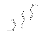 S-methyl (4-amino-3-methylphenyl)carbamothioate结构式