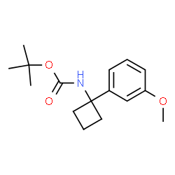 tert-Butyl N-[1-(3-methoxyphenyl)cyclobutyl]carbamate picture