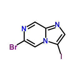 6-Bromo-3-iodoimidazo[1,2-a]pyrazine structure