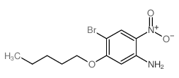 4-溴-2-硝基-5-(戊氧基)苯胺结构式