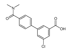 3-chloro-5-[4-(dimethylcarbamoyl)phenyl]benzoic acid结构式