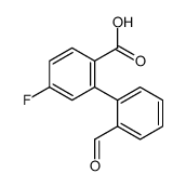 4-fluoro-2-(2-formylphenyl)benzoic acid Structure
