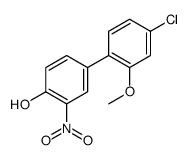 4-(4-chloro-2-methoxyphenyl)-2-nitrophenol结构式