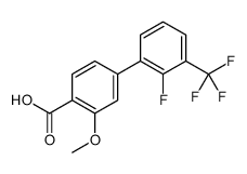 4-[2-fluoro-3-(trifluoromethyl)phenyl]-2-methoxybenzoic acid结构式