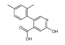 5-(2,4-dimethylphenyl)-2-oxo-1H-pyridine-4-carboxylic acid结构式