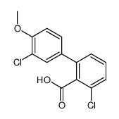 2-chloro-6-(3-chloro-4-methoxyphenyl)benzoic acid Structure