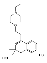 2-[2-(3,3-dimethyl-4H-isoquinolin-1-yl)ethoxy]-N,N-diethylethanamine,dihydrochloride结构式