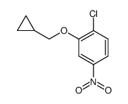 1-chloro-2-(cyclopropylmethoxy)-4-nitrobenzene Structure