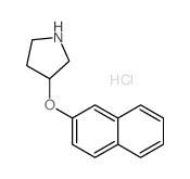 2-Naphthyl 3-pyrrolidinyl ether hydrochloride Structure