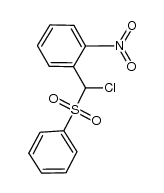 (2-nitrophenyl)chloromethyl phenyl sulfone结构式