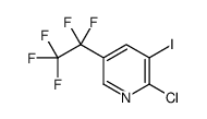 2-Chloro-3-iodo-5-(pentafluoroethyl)pyridine结构式