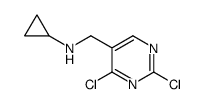 Cyclopropyl-(2,4-dichloro-pyrimidin-5-ylmethyl)-amine structure