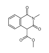 1,2,3,4-tetrahydro-2-methyl-1,3-dioxo-4-isoquinolinecarboxylic acid methyl ester结构式
