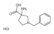 3-AMINO-1-BENZYLPYRROLIDINE-3-CARBOXYLIC ACID HYDROCHLORIDE structure