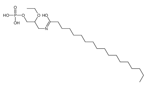 [2-ethoxy-3-(octadecanoylamino)propyl] dihydrogen phosphate结构式