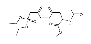 N-Acetyl (4-diethoxyphosphonomethyl)-DL-phenylalanine Structure