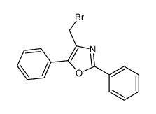 4-(bromomethyl)-2,5-diphenyl-1,3-oxazole结构式