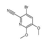 3-bromo-5,6-dimethoxypicolinonitrile Structure