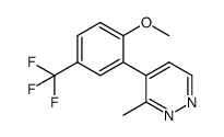 4-[2-methoxy-5-(trifluoromethyl)phenyl]-3-methylpyridazine Structure