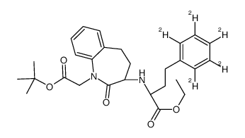 Benazepril tert-Butyl Ester-d5结构式