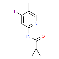 CYCLOPROPANECARBOXAMIDE, N-(4-IODO-5-METHYL-2-PYRIDINYL)- Structure