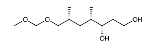 (3S,4S,6R)-7-(methoxymethoxy)-4,6-dimethylheptane-1,3-diol结构式