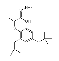 2-[2,4-bis(2,2-dimethylpropyl)phenoxy]butanehydrazide Structure