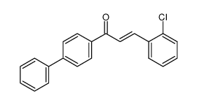 (E)-1-Biphenyl-4-yl-3-(2-chloro-phenyl)-propenone Structure